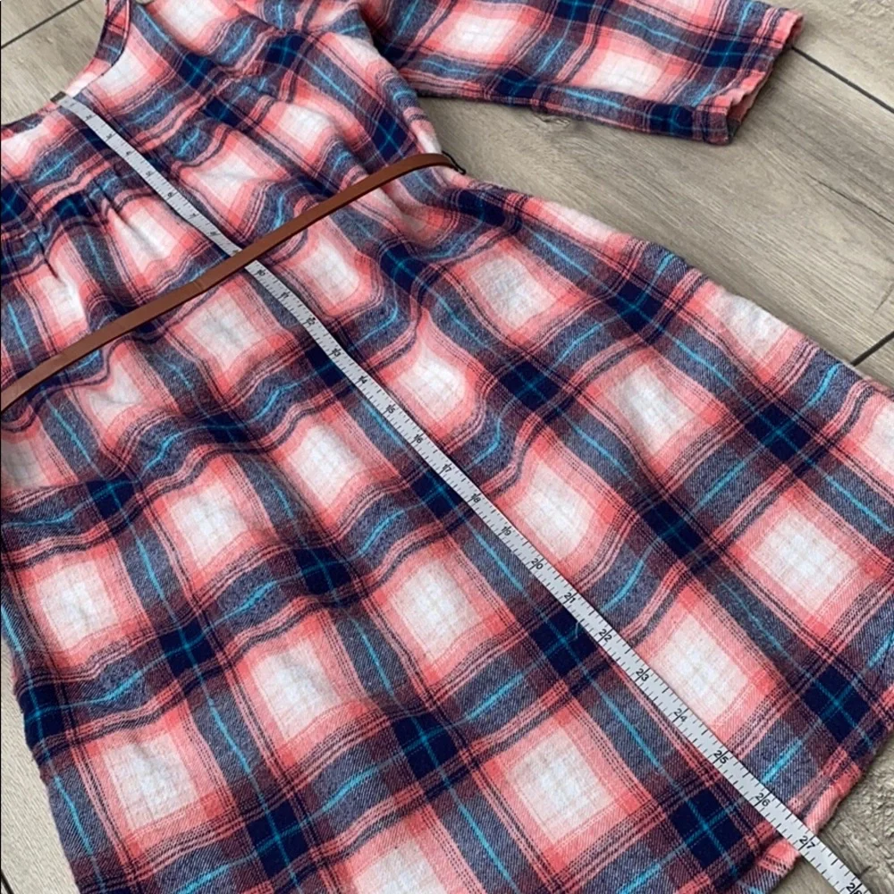 Paper Doll Girl Plaid Flannel Dress Size 10